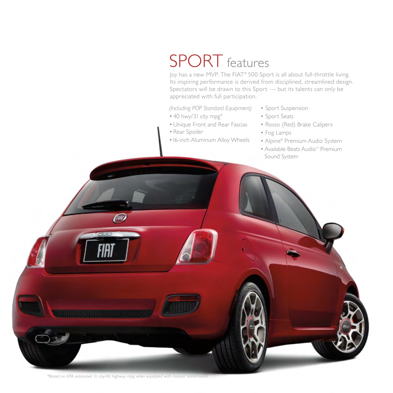 2015 Fiat 500 Brochure Page 14